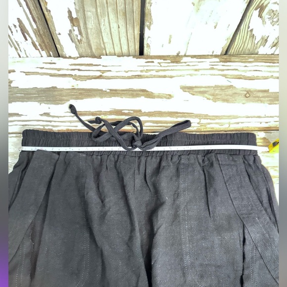 Umgee Linen Cotton Blend Shorts Black size medium - Picture 8 of 10